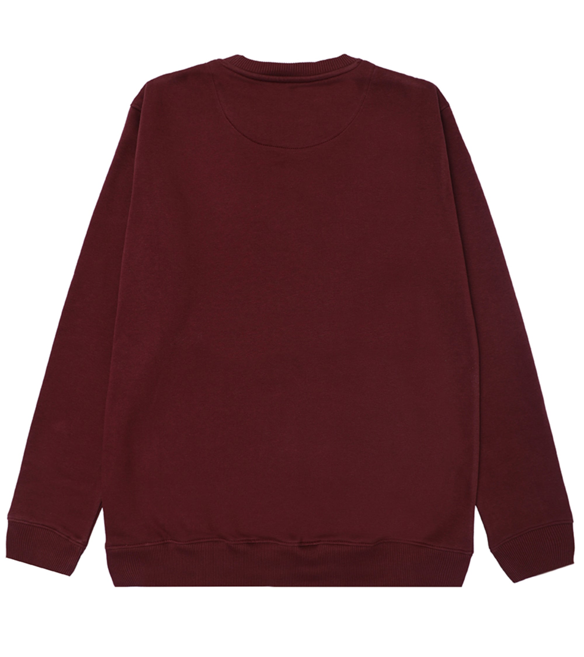 Men Regular Fit Sweatshirt – Maroon - Harwage