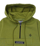 Men Regular Fit Hoodie – Olive Green - Harwage