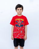 Kids Printed Co-ords Set – Fiery Red