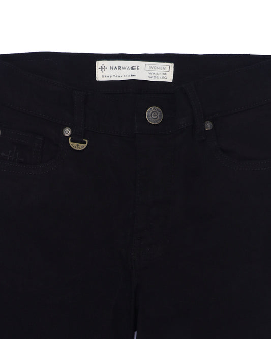 Women Denim Flare Fit Jeans – Black