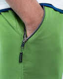 Jogger With Side Zips - Forest Green