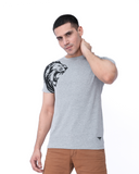 Men Graphic T Shirts - Grey