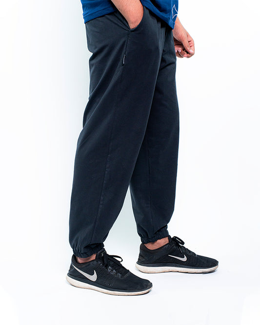 Men Loose Fit Trousers - Black