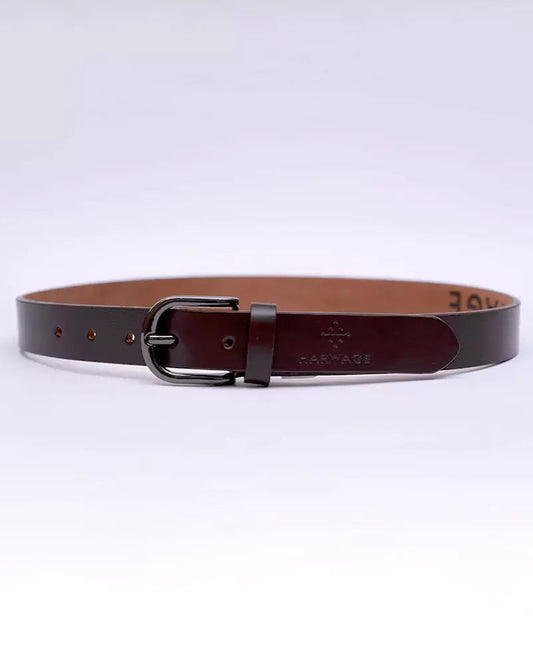 Women Basic Buckle Belt – Brown - Harwage