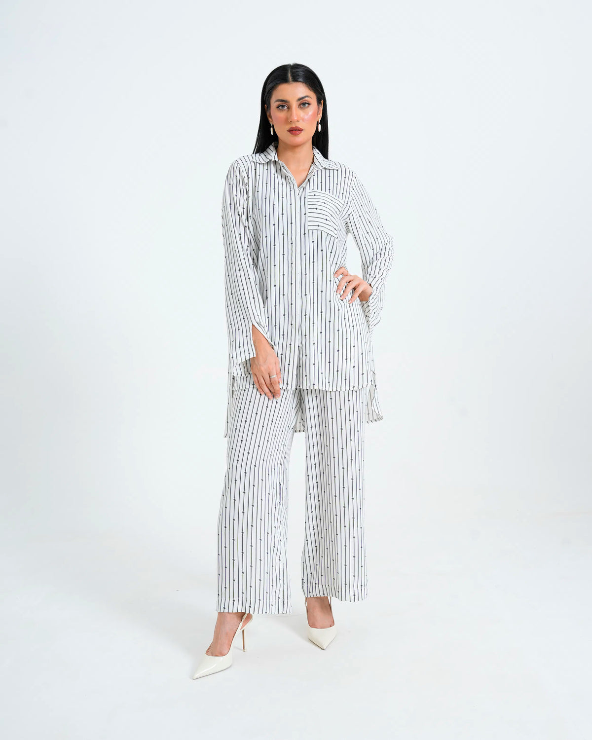 Women Co ord Set - White