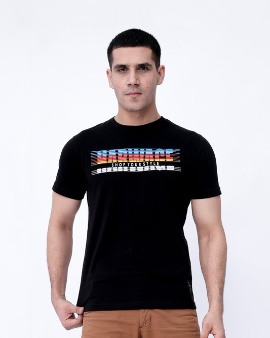 Men’s Graphic T-Shirt – Jet Black