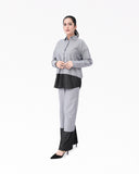 Women Denim Embellish Co-Ord Set – Grey