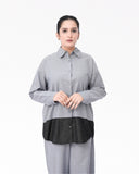 Women Denim Embellish Co-Ord Set – Grey